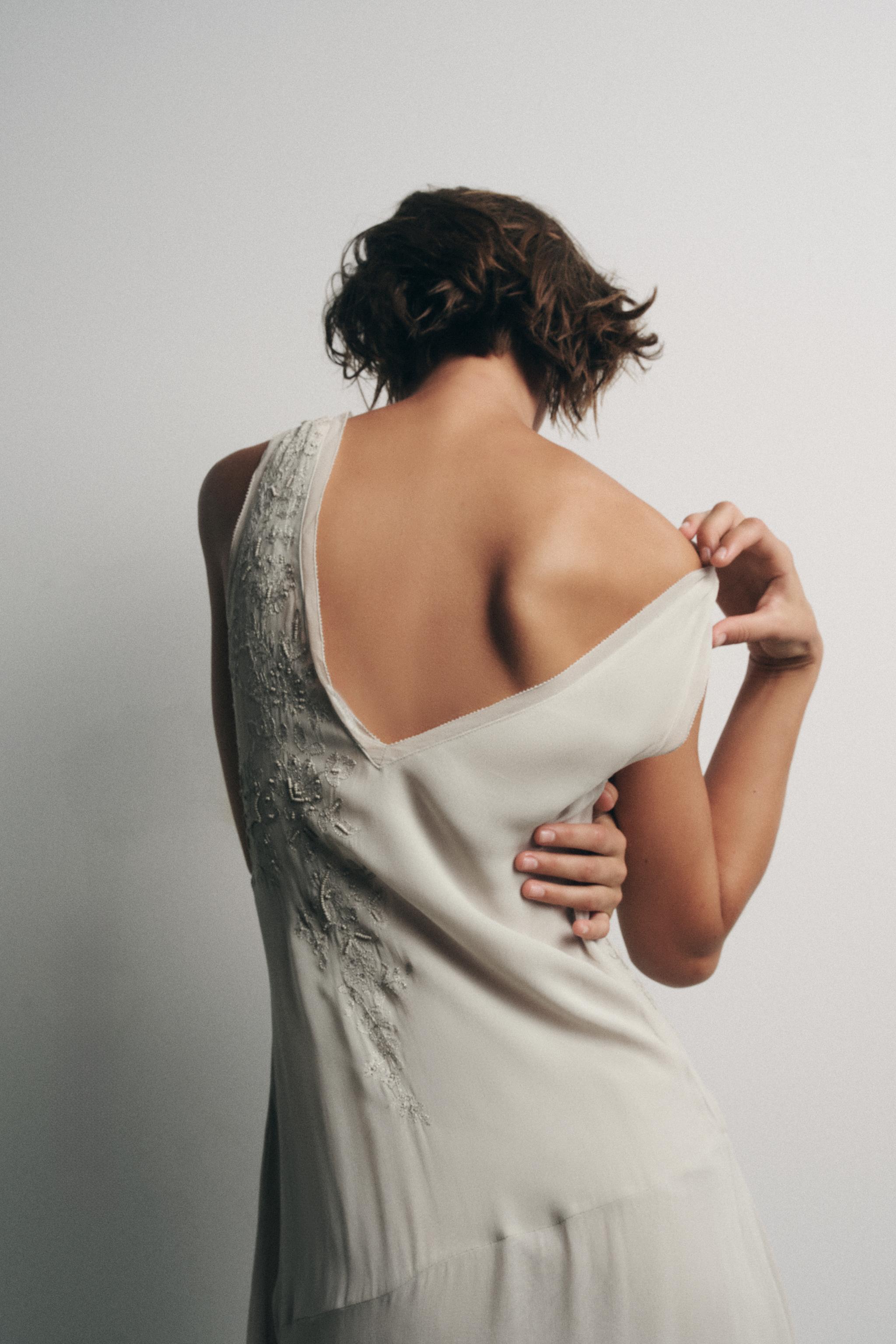 ROBE GEORGETTE BRODERIES FANTAISIE